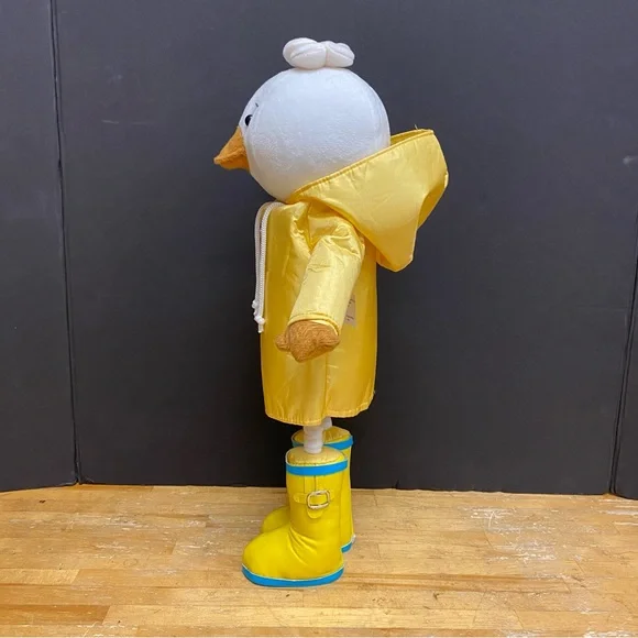 DEBI LILLY Standing Duck In Yellow Raincoat and Boots Decorative - Floral 18” - Picture 2 of 9